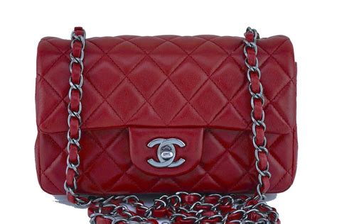 chanel classic flap mini red|chanel full flap vintage.